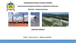 Ind&uacute;stria Cer&acirc;mica: Mat&eacute;rias-primas e Processamento