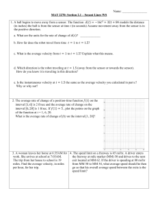 MAT 2270 Secant Lines Worksheet