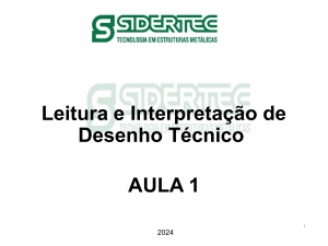Leitura e Interpreta&ccedil;&atilde;o de Desenho T&eacute;cnico - Aula 1