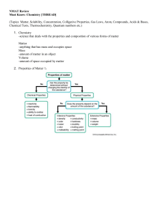 NMAT Chemistry Review: Must Know Topics