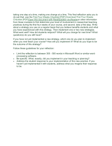 Final Reflection: Implementing Teaching Strategies