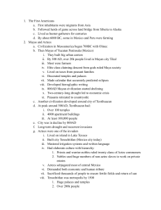 Pre-Columbian Civilizations & European Exploration