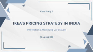 IKEA's Pricing Strategy in India: A Case Study