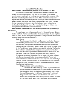 Spanish Civil War Practices: Nature, Events, and Impact