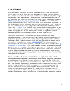 Self-Driving Bus Testbed: City Case Study