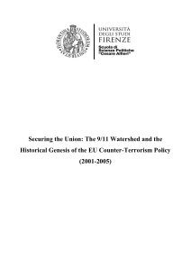 9/11 and EU Counter-Terrorism Policy (2001-2005)