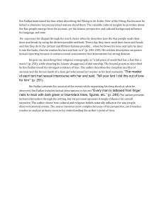 Ibn Fadlan's Bias in Describing the Viking Rus
