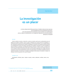 La investigaci&oacute;n es un placer: el placer en la b&uacute;squeda cient&iacute;fica