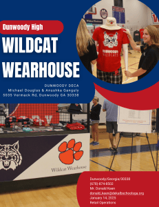 Wildcat Wearhouse: High School Retail Operations Business Plan
