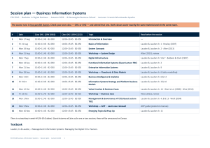 EDI 3510 Business Information Systems Session Plan 2026