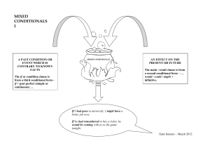 Mixed Conditionals I: English Grammar Guide
