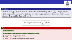 Biotechnology Numerical Integration Problems: Trapezoidal & Simpson's Rule