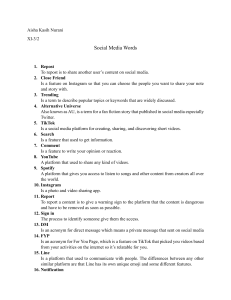 Social Media Words Glossary