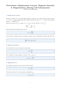 EMW Magnetism Galvanometer Derivations