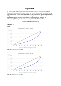Inkomensongelijkheid Analyse: Lorenz-curven & Gini-co&euml;ffici&euml;nt