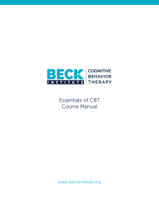 Essentials of CBT Course Manual