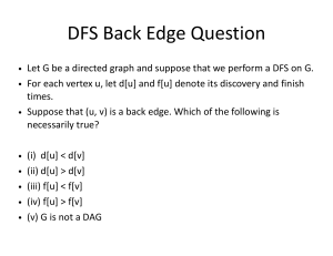 DFS Back Edge Question: Graph Theory Quiz