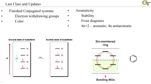 Organic Chemistry II: Pericyclic Reactions & Aromaticity