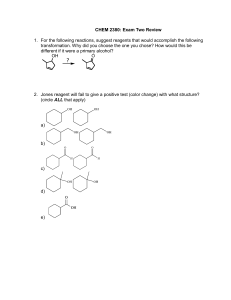 CHEM 2380 Exam Two Review