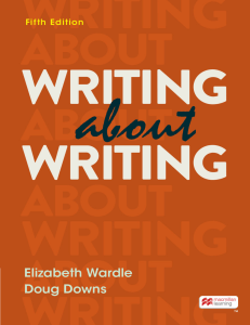 Writing about Writing Fifth Edition Textbook