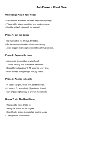Anti-Earworm Cheat Sheet: Stop Songs in Your Head