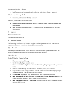 Operant & Classical Conditioning: Behavioral Psychology Notes