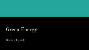 Green Energy: Organic Solar Cells & Furan vs Thiophene