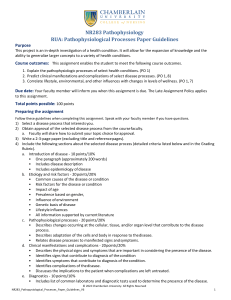 NR283 Pathophysiology Paper Guidelines