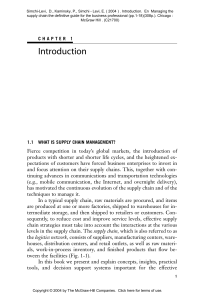 Introduction to Supply Chain Management Textbook