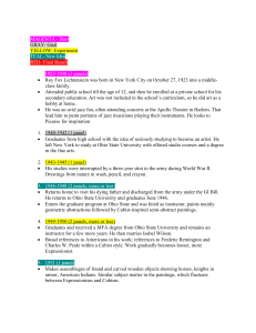 Roy Lichtenstein: Artistic Timeline