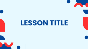 Lesson Plan Template