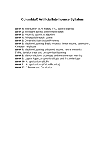 ColumbiaX AI Syllabus: Course Topics & Structure