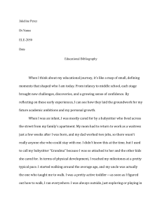 Educational Journey: Infancy to Middle School Reflection