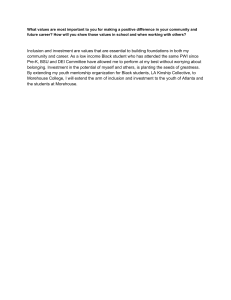 Personal Values & Community Impact Essay