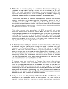 Personal Statement for BWIB Administration Committee Role