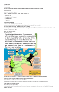 Weimar Republic & Nazi Rise: Lecture Notes