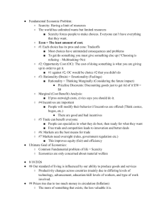 Economics Fundamentals: Scarcity, Opportunity Cost, Trade
