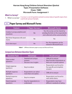 Microsoft Forms Assignment: Survey Creation Guide