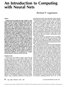 An introduction to computing with neural nets