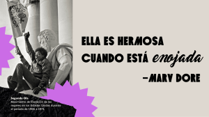 Ella es hermosa cuando est&aacute; enojada: Segunda ola feminista 1966-1971