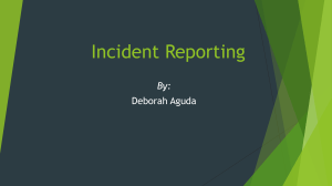 Incident Reporting Guide