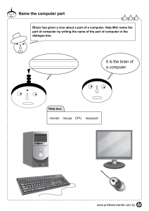 Name the Computer Part Worksheet