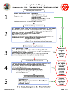 Los Angeles County EMS Trauma Triage Scheme