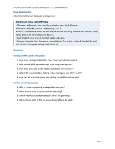 International HRM Exam Questions: Preparation Guide