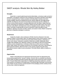 Rhode Skin SWOT Analysis by Hailey Bieber
