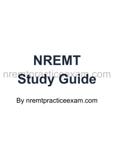 NREMT Study Guide: Airway, Cardiology, Trauma Prep
