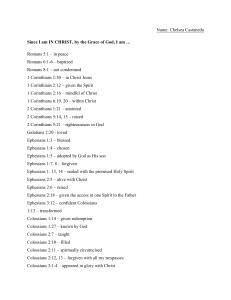Identity in Christ: Bible Verses & Reflection Worksheet