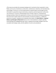 Applied Statics and Strength of Materials Textbook