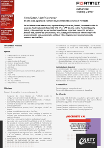 Syllabus de Curso de Administrador de FortiGate