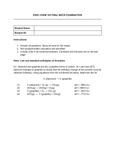 ESSC CHEM 105 Final Mock Exam